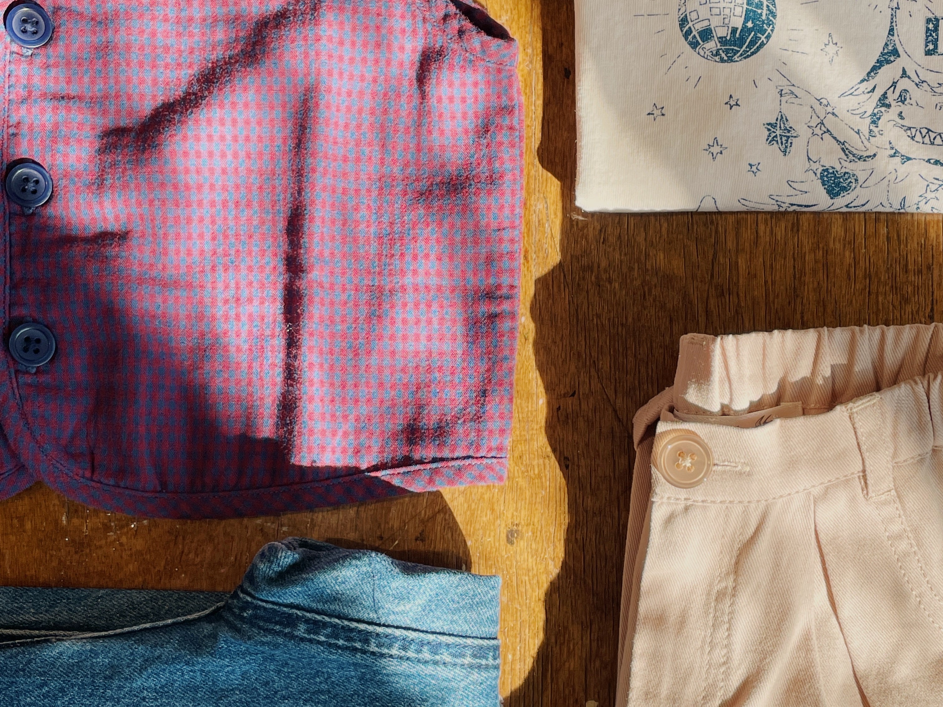 Konges Sløjd A/S Bukser - Vævet oxford tan