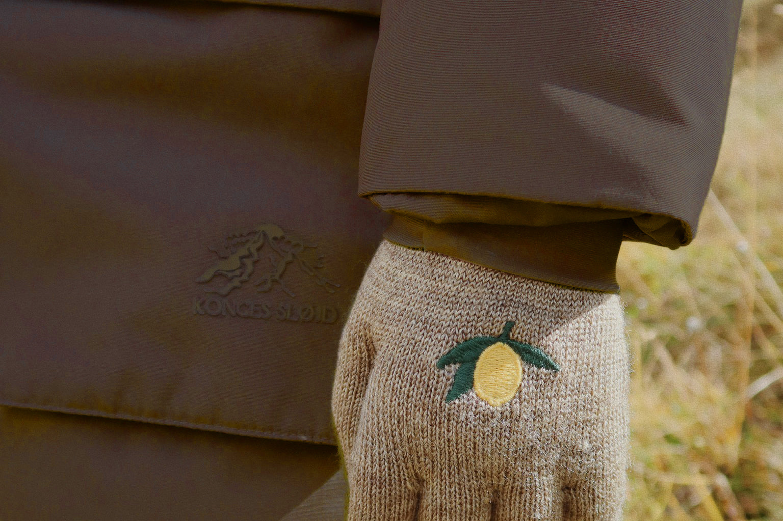 Konges Sløjd A/S Handsker lemon/stripe