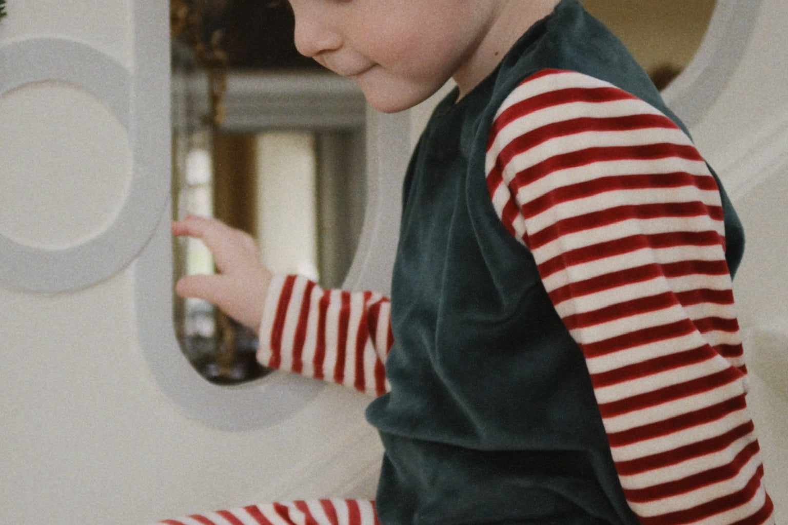 Konges Sløjd A/S Kostumer greener pastures/red dahlia stripe