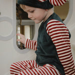 Konges Sløjd A/S Kostumer greener pastures/red dahlia stripe