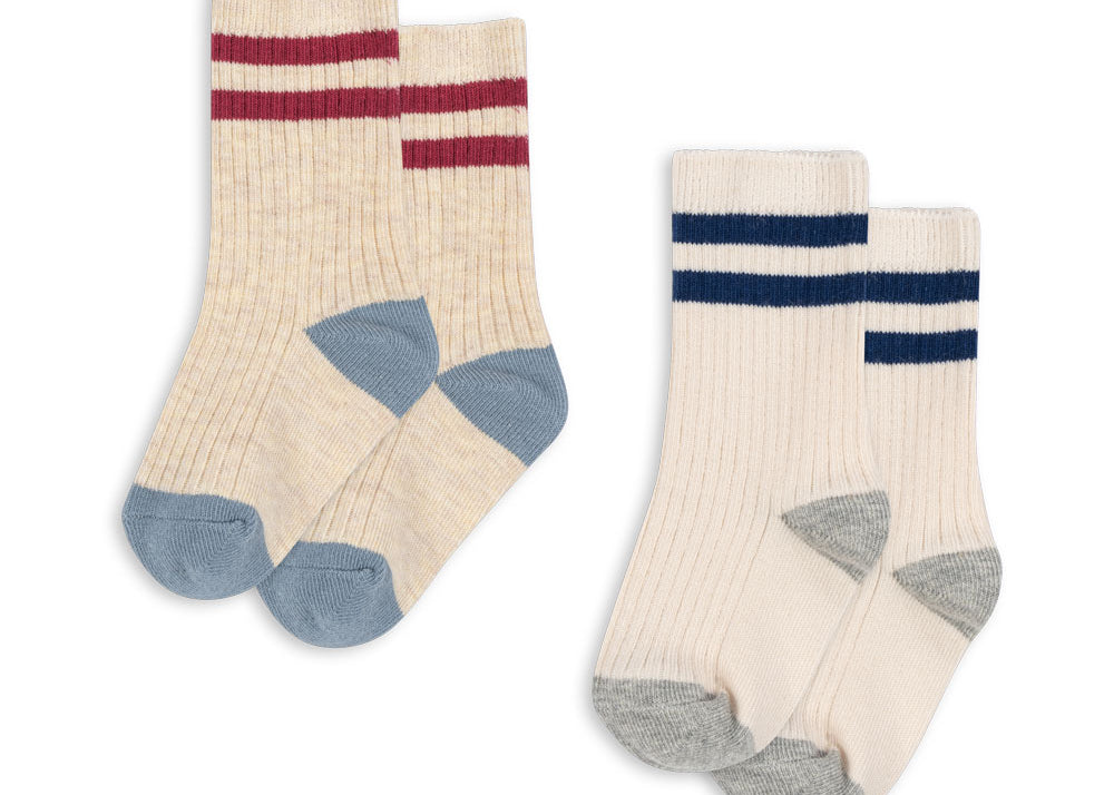 Konges Sløjd A/S Sokker off white/multi strip