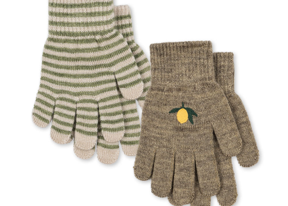Konges Sløjd A/S Handsker lemon/stripe