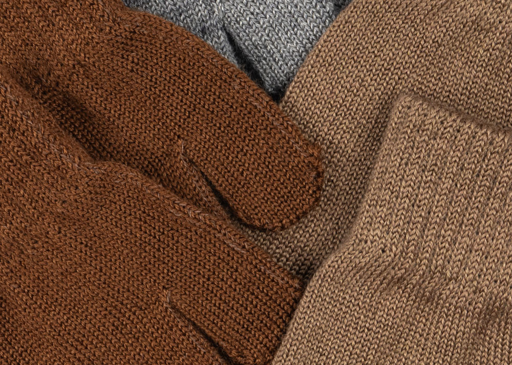 Konges Sløjd A/S Vanter grey melange/beige/brown