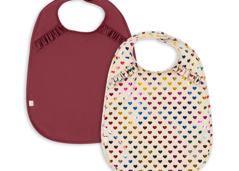 Konges Sløjd A/S Hagesmække coeur glitter/sangria