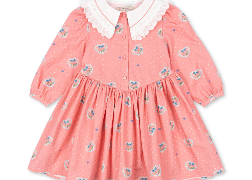 Konges Sløjd A/S WOVEN DRESSES cher coeur rose
