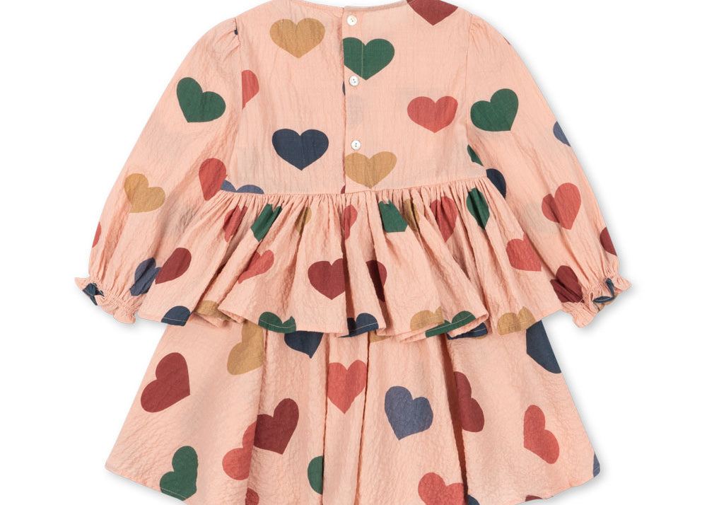 Konges Sløjd A/S WOVEN DRESSES coeur rose coloré