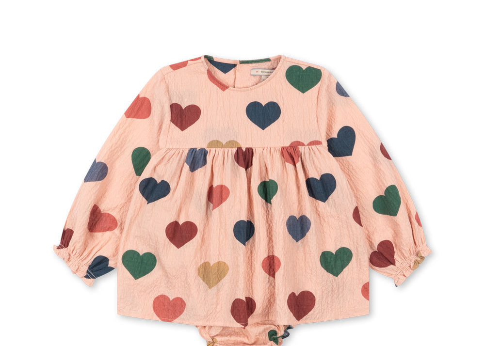 Konges Sløjd A/S Rompere og buksedragter - Vævet coeur rose coloré