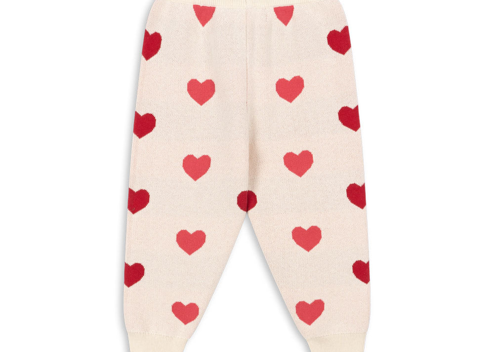 Konges Sløjd A/S Bukser - Strik coeur coloré duo pink