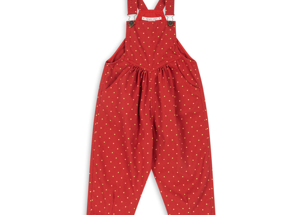 Konges Sløjd A/S Rompere og buksedragter - Vævet strawberry dot