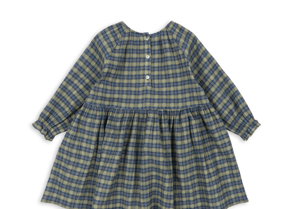 Konges Sløjd A/S WOVEN DRESSES laurel blue check