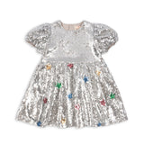 Konges Sløjd A/S WOVEN DRESSES star sequin silver