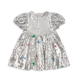 Konges Sløjd A/S WOVEN DRESSES star sequin silver