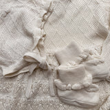 Konges Sløjd A/S BARBARA KNIT BOOTIES Baby boots NATURE