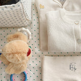 Konges Sløjd A/S JERSEY PANTS buttercream/pearl blue