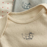 Konges Sløjd A/S JERSEY PANTS buttercream/pearl blue