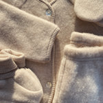 Konges Sløjd A/S JERSEY PANTS oatmeal melange