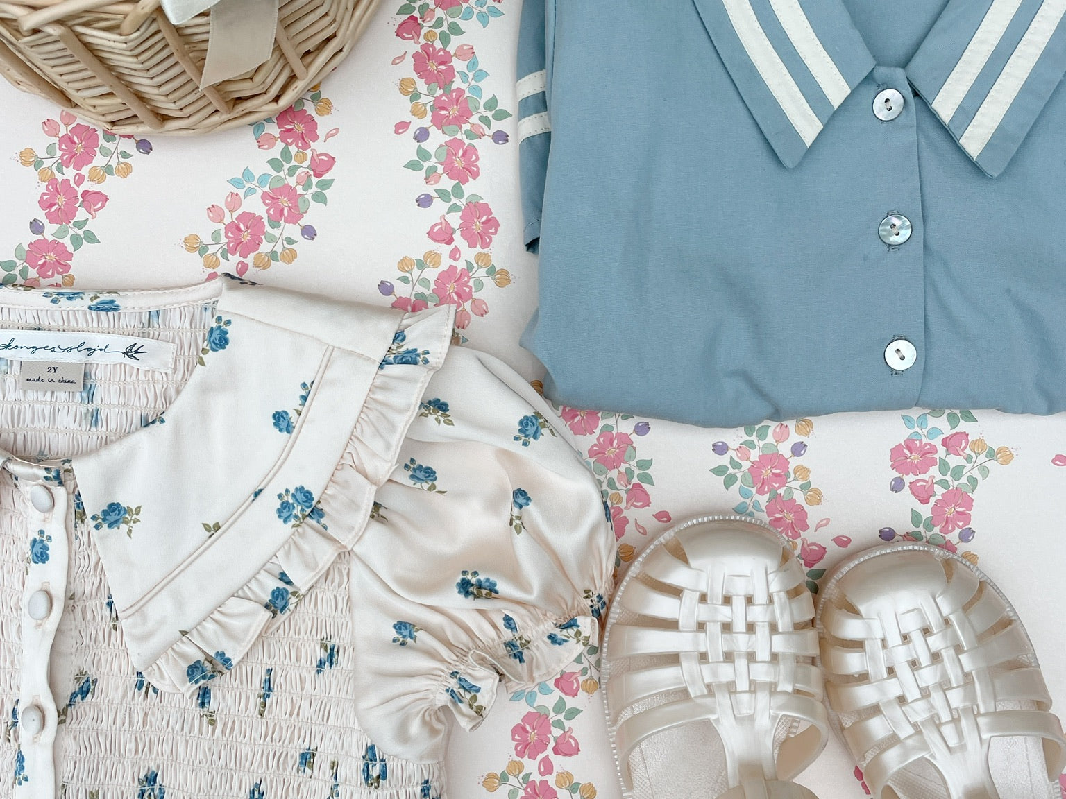 Konges Sløjd A/S WOVEN DRESSES ashley blue