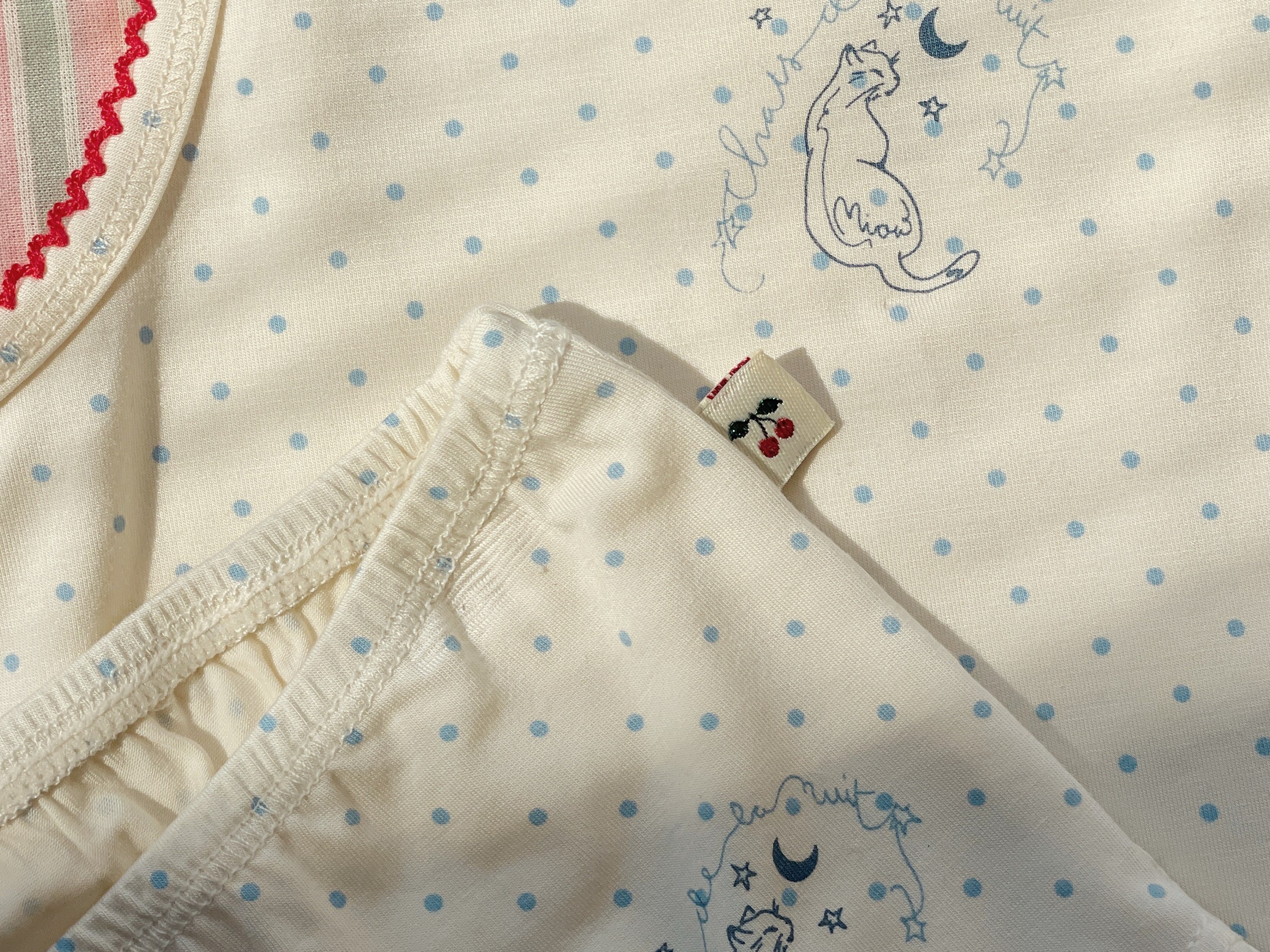 Konges Sløjd A/S Undertøj blue kitty dot/tramonto