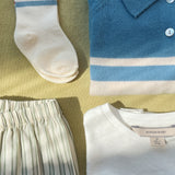 Konges Sløjd A/S WOVEN SHORTS & BLOOMERS soleil/bleu/basil stripe