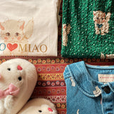 Konges Sløjd A/S Jakker og veste - Vævet bow kitty denim