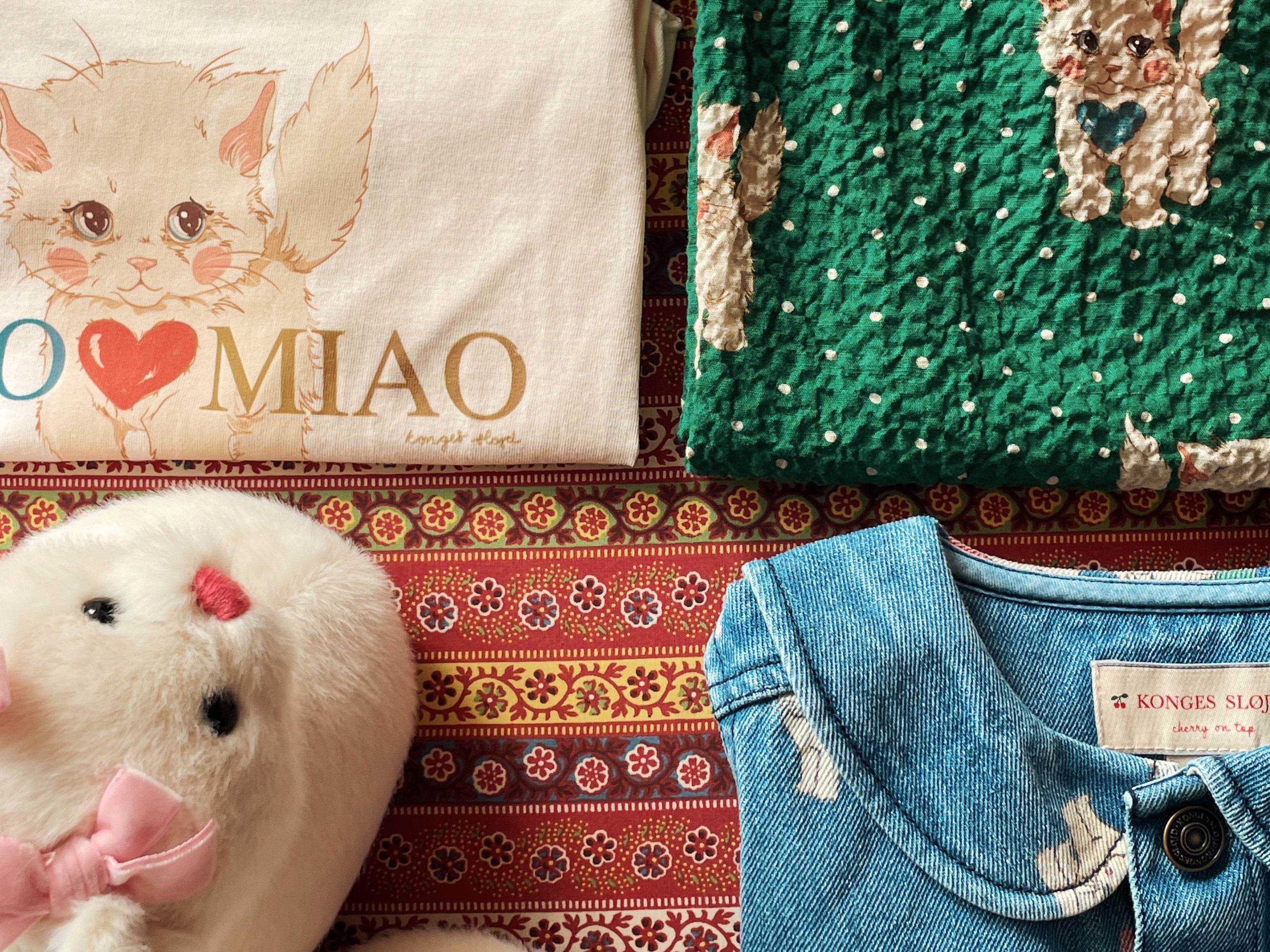 Konges Sløjd A/S Jakker og veste - Vævet bow kitty denim