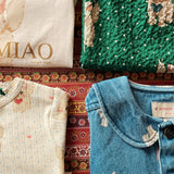 Konges Sløjd A/S Bukser - Vævet dot miao verde