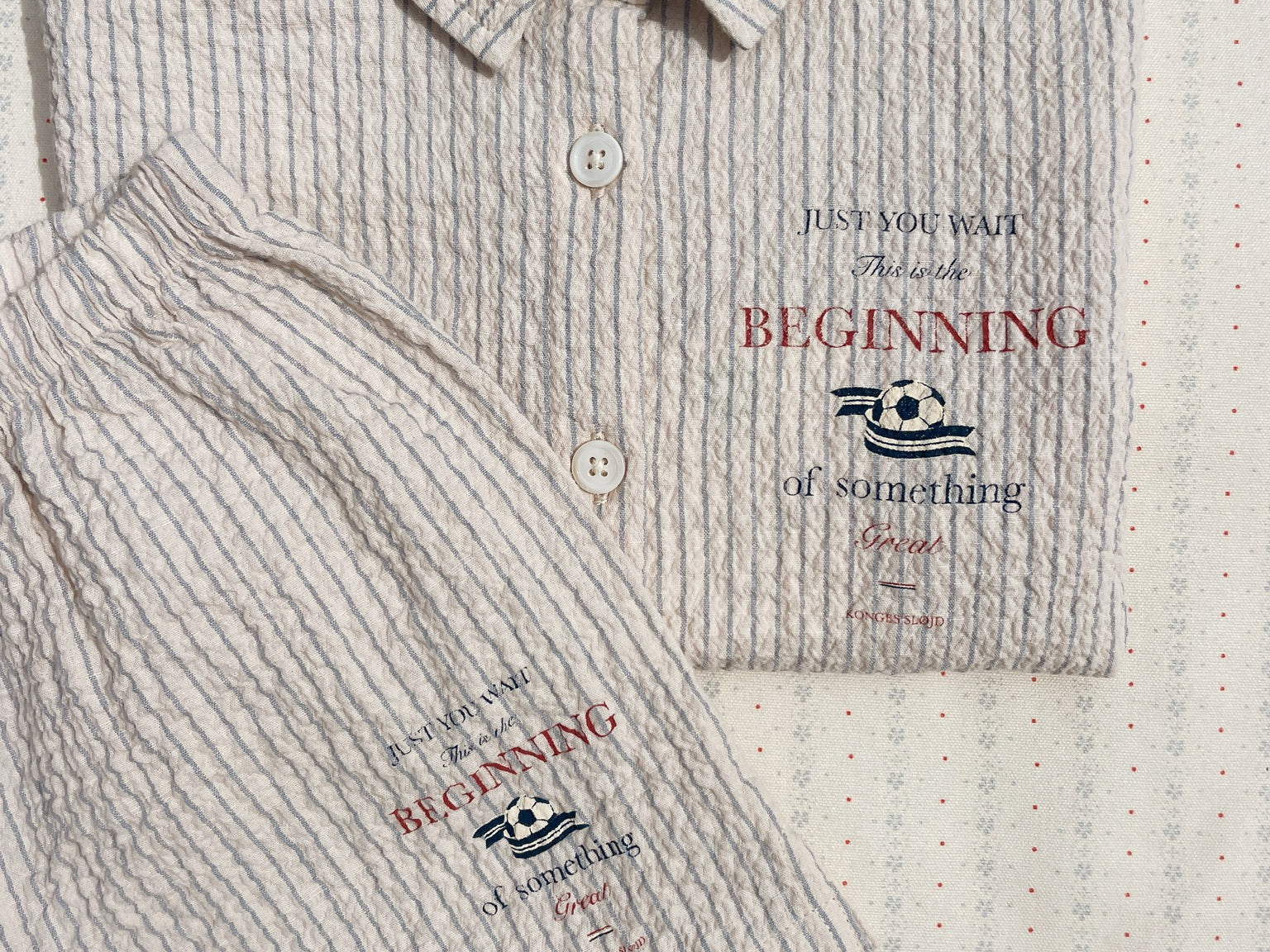 Konges Sløjd A/S WOVEN SHORT SLEEVE SHIRTS tradewinds stripe