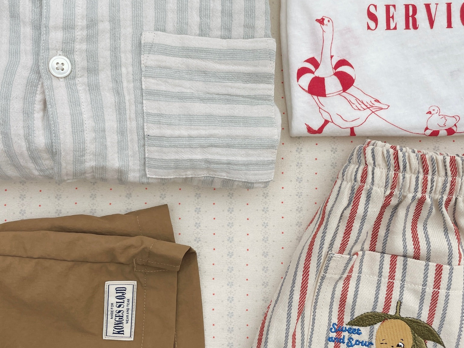 Konges Sløjd A/S WOVEN SHORTS & BLOOMERS stripe winds
