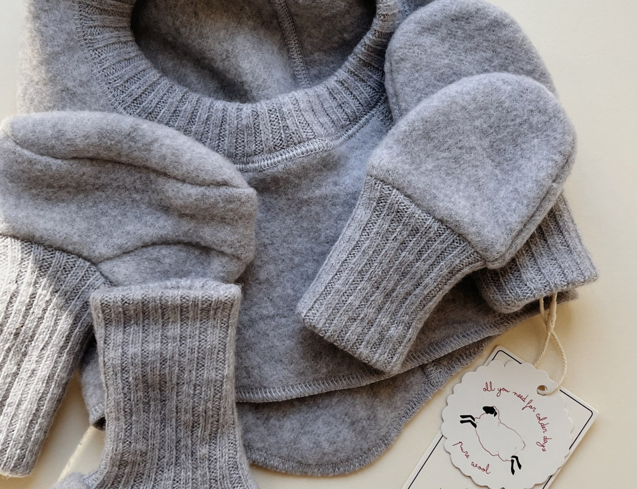 Konges Sløjd A/S MITTENS grey melange