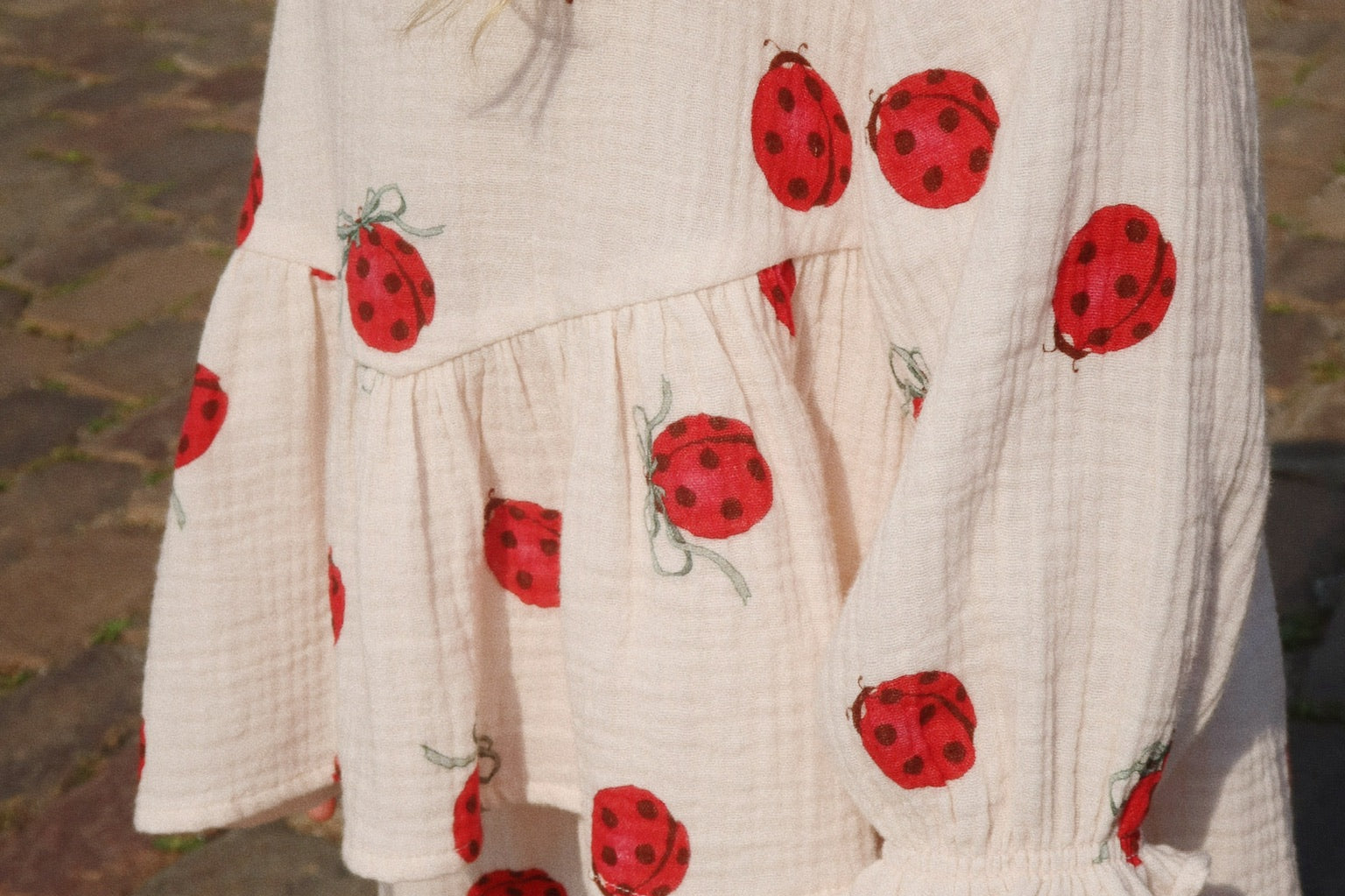 Konges Sløjd A/S WOVEN SHIRTS ladybug bow