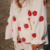 Konges Sløjd A/S WOVEN SHIRTS ladybug bow