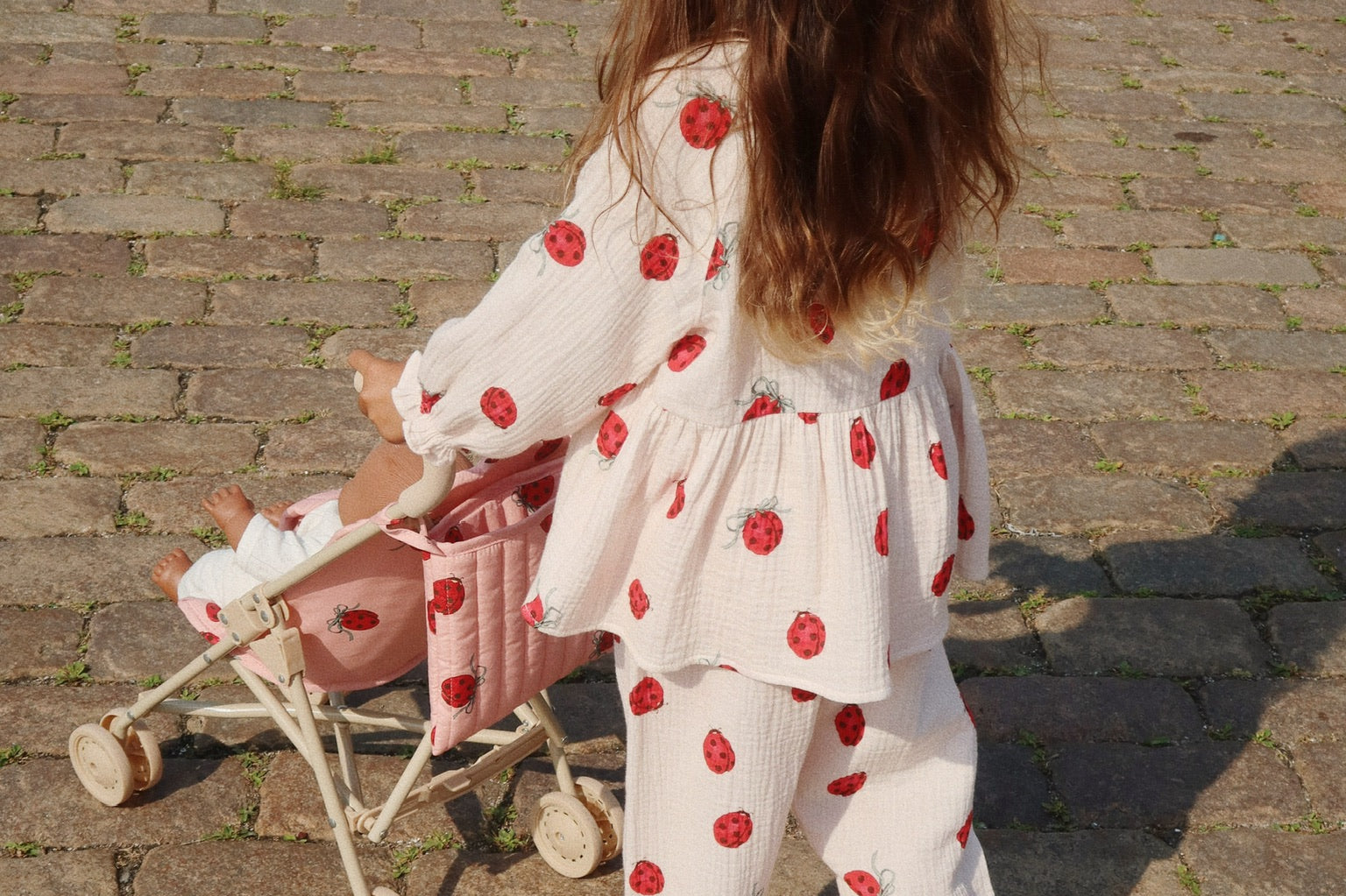 Konges Sløjd A/S Bukser - Vævet ladybug bow