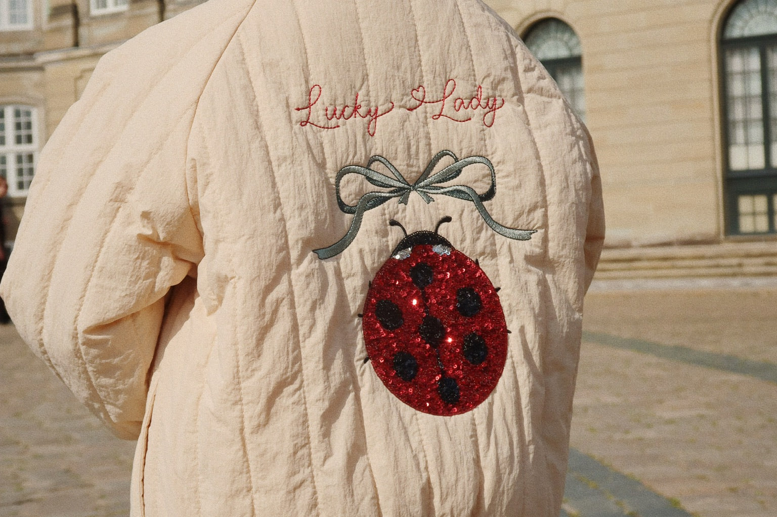 Konges Sløjd A/S Bukser - Vævet ladybug bow