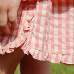 Konges Sløjd A/S Shorts og bloomers - Vævet flamingo plume check