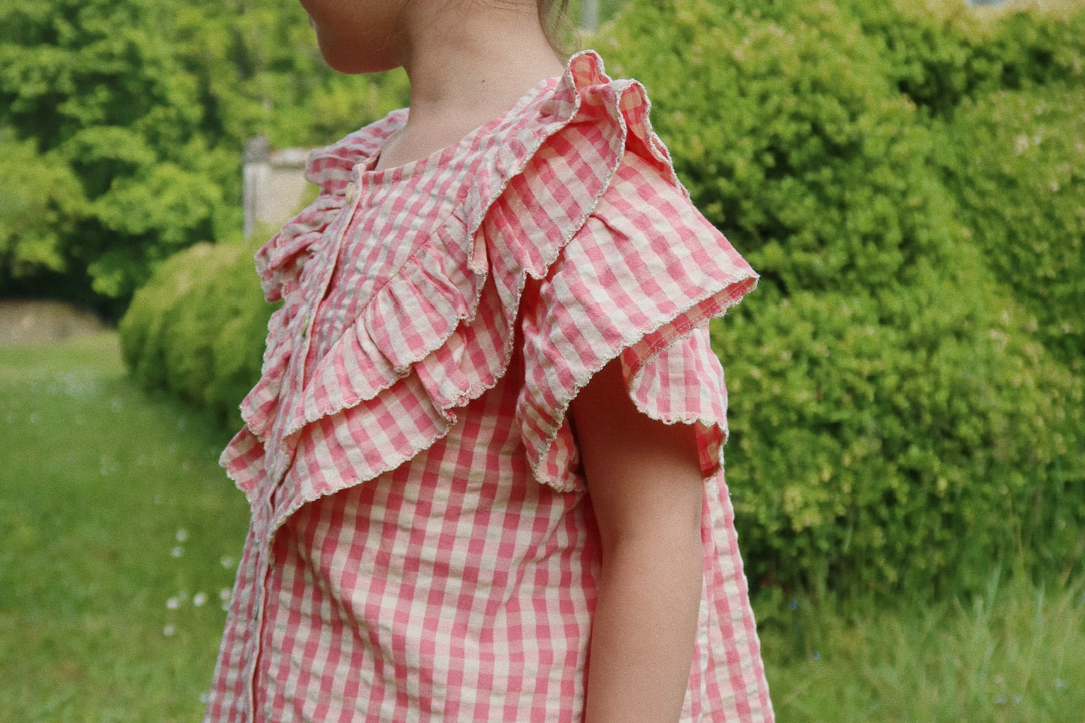 Konges Sløjd A/S Shorts og bloomers - Vævet flamingo plume check