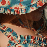 Konges Sløjd A/S Badehatte cherry bow blue
