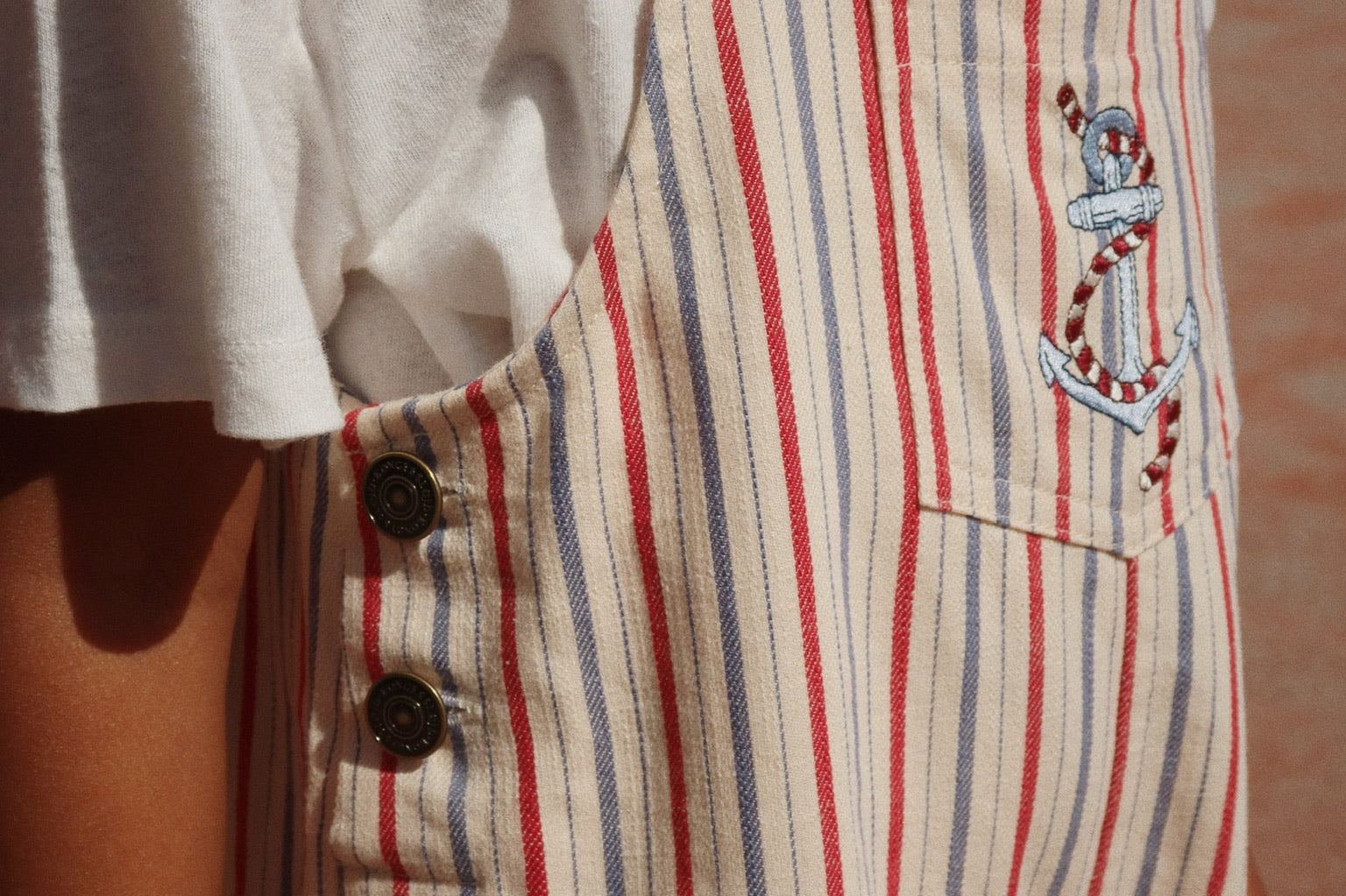 Konges Sløjd A/S Rompere og buksedragter - Vævet antique stripe