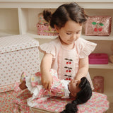 Konges Sløjd A/S WOVEN SHORT SLEEVE SHIRTS peony stripe