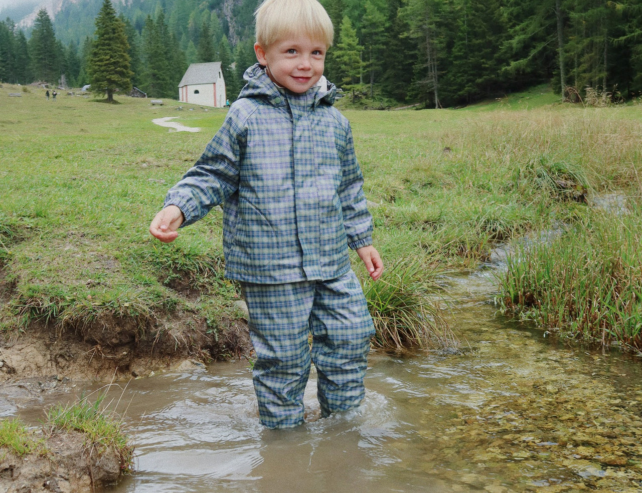 Konges Sløjd A/S RAINWEAR laurel blue check