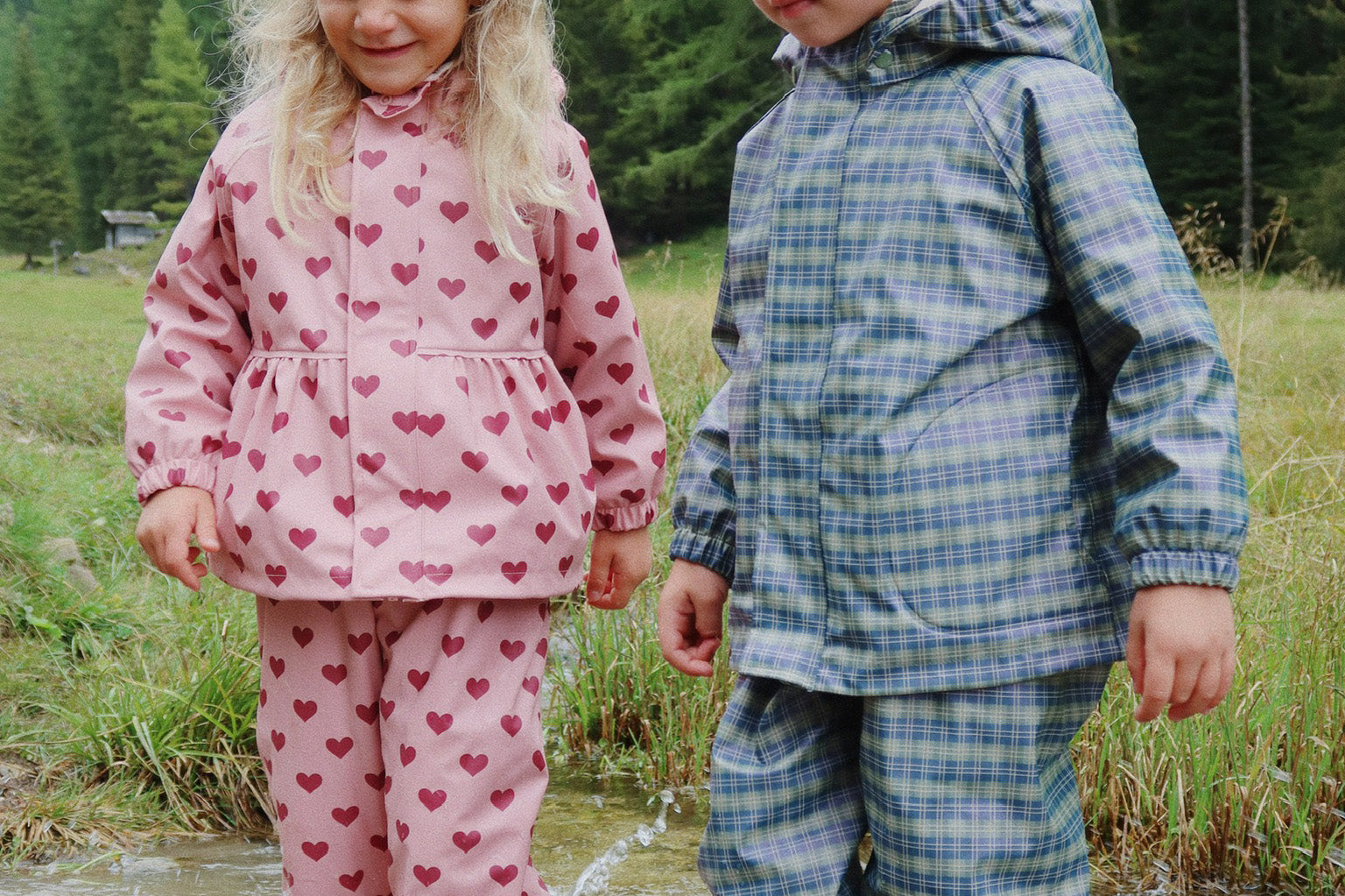 Konges Sløjd A/S Regntøj laurel blue check