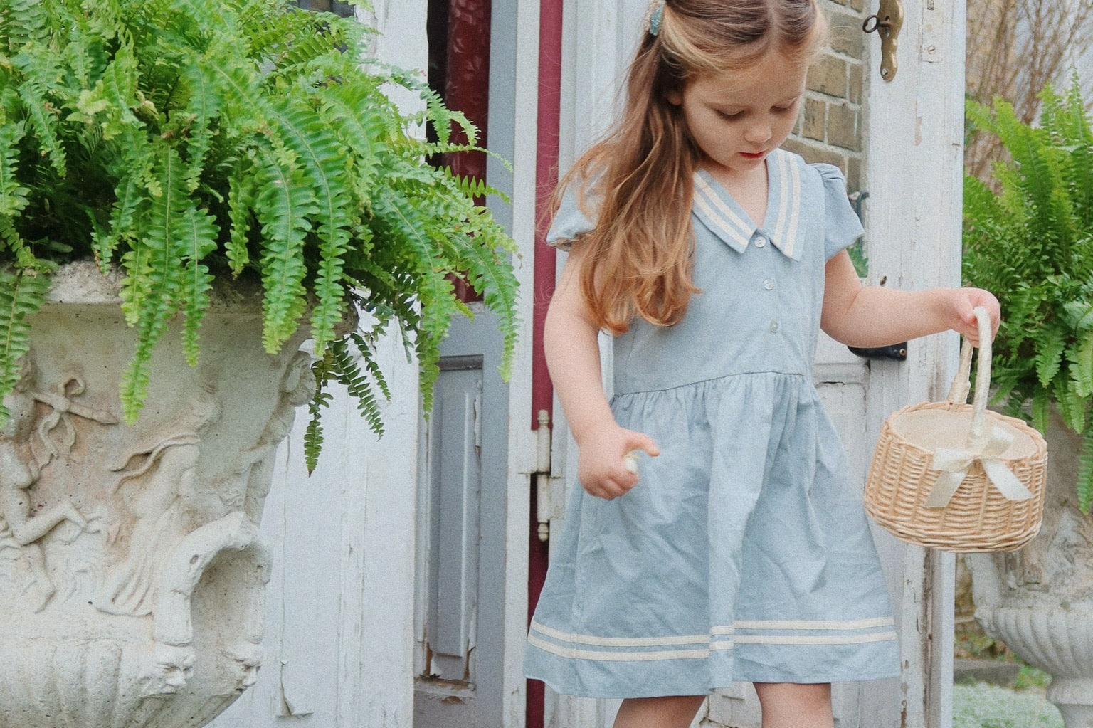 Konges Sløjd A/S WOVEN DRESSES ashley blue