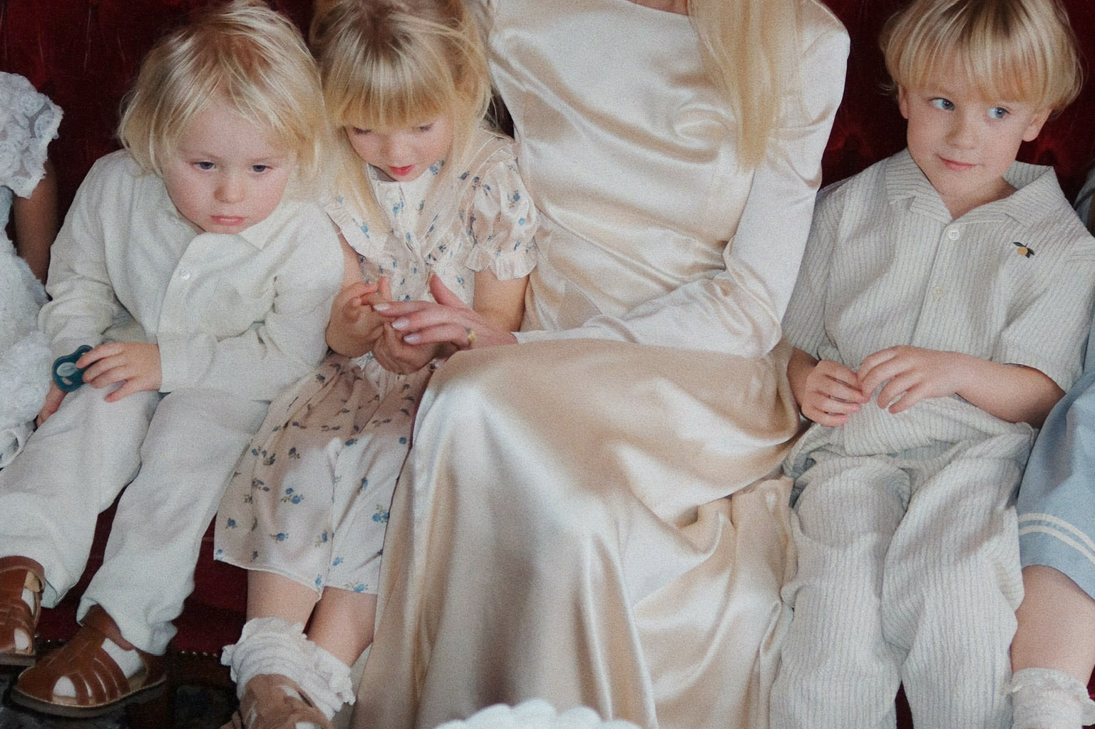 Konges Sløjd A/S WOVEN SHORT SLEEVE SHIRTS cloud stripe