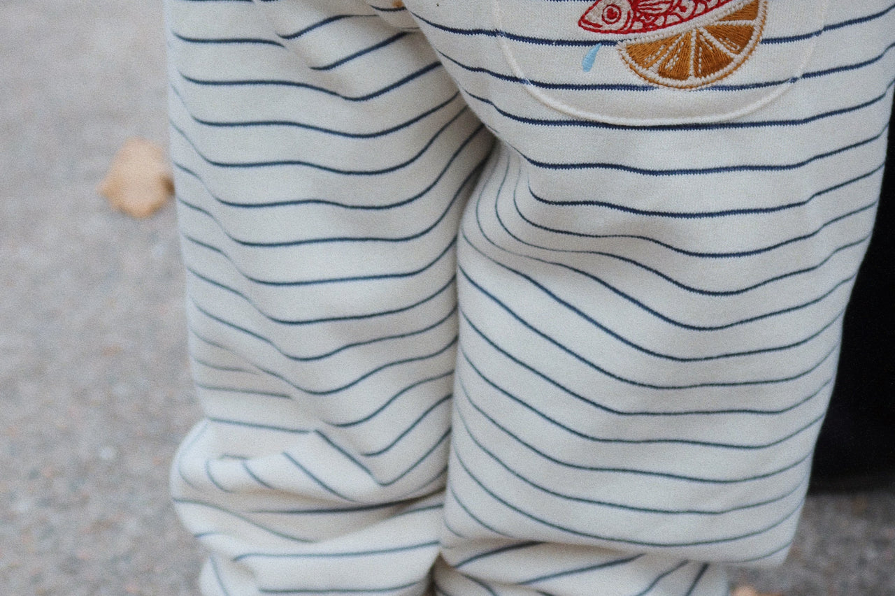 Konges Sløjd A/S JERSEY PANTS captains blue/antique white