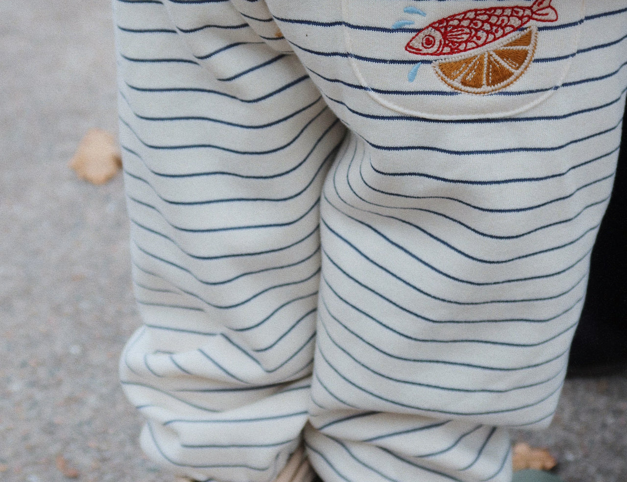 Konges Sløjd A/S JERSEY PANTS captains blue/antique white