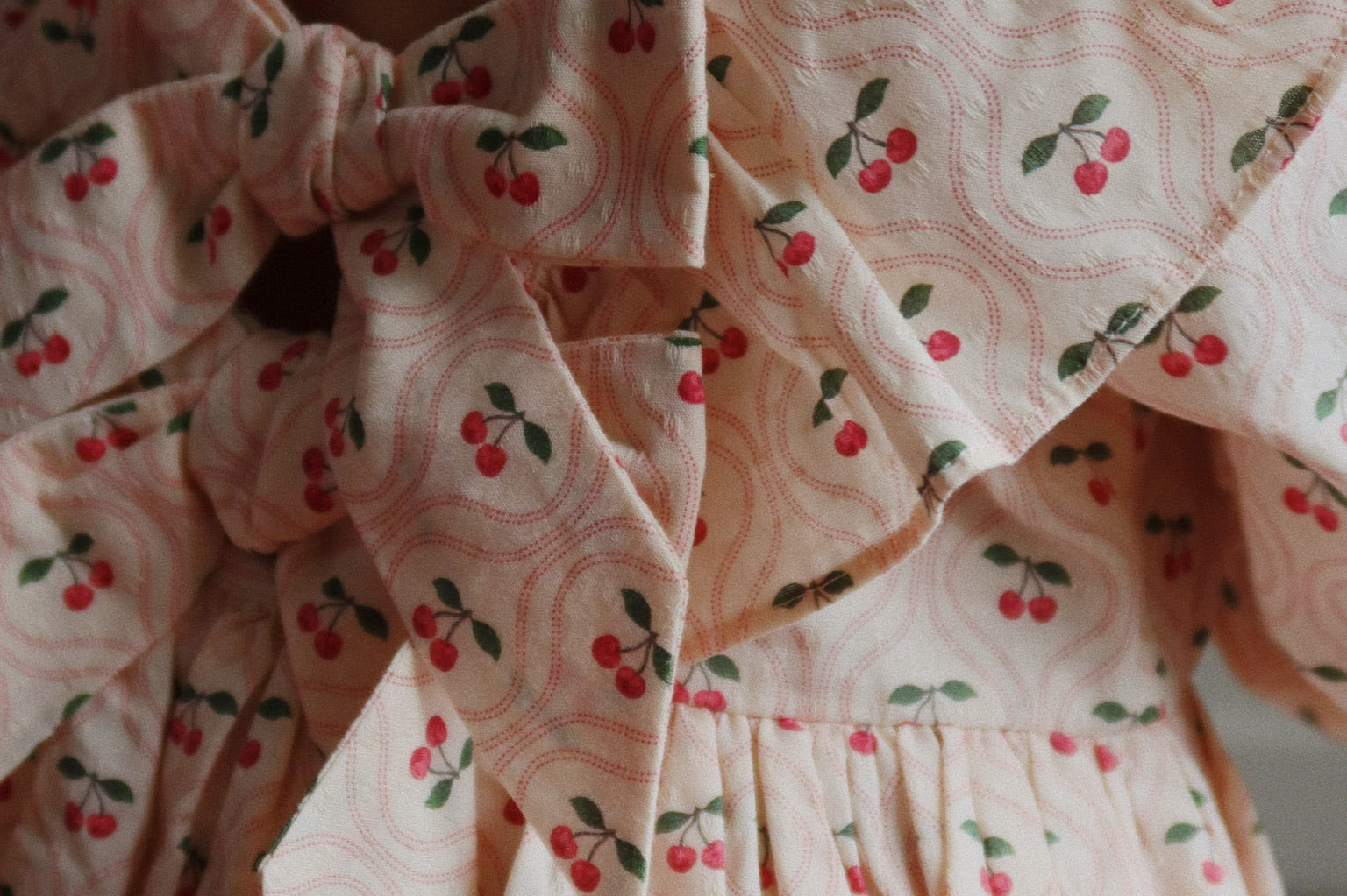 Konges Sløjd A/S WOVEN DRESSES cherry pink motif