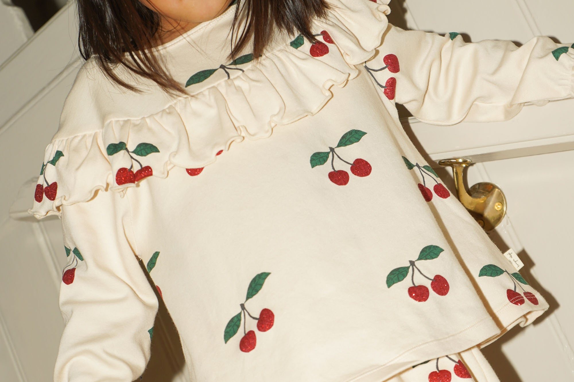 Konges Sløjd A/S JERSEY PANTS ma grande cerise glitter