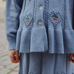 Konges Sløjd A/S KNITTED SKIRTS country blue