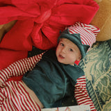 Konges Sløjd A/S Kostumer greener pastures/red dahlia stripe