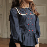 Konges Sløjd A/S Bluser - Vævet dark navy
