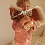 Konges Sløjd A/S Bukser - Vævet milk rouge stripe